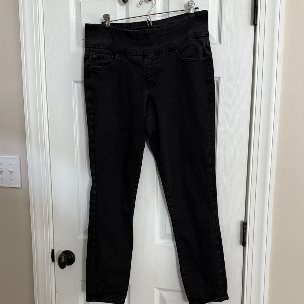 Jag Jeans Women's Black Skinny Pull On Jeans Size 14 EUC